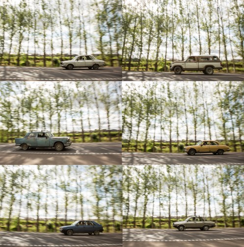 10 minutos parado en la carretera y estos son los coches que pasaron. Es increible pedalear por carreteras asi.