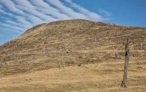 Incendios patagónicos de años pasados a las salida de Coyhaique