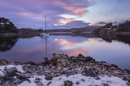 Me despierto al amanecer para disfrutar de estas vistas en Bahía Mejillones.