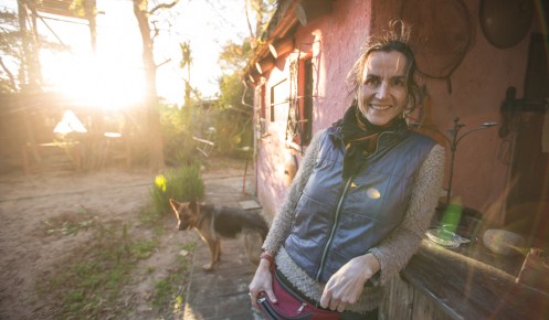 Luciana, argentina afincada en Valizas desde hace mas de 20 años.