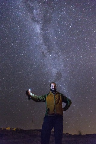 La noche estrellada desde la playa de Teresa fue simplemente especial.