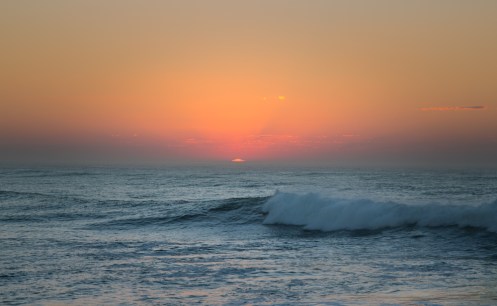 El amanecer en la playa de Teresa fue simplemente.....si, especial también.