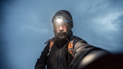 La barba se me queda congelada, y sonreir es un poco más dificil