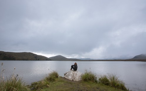 Diusfrutando de la soledad mas absoluta en la Reserva de El Angel.