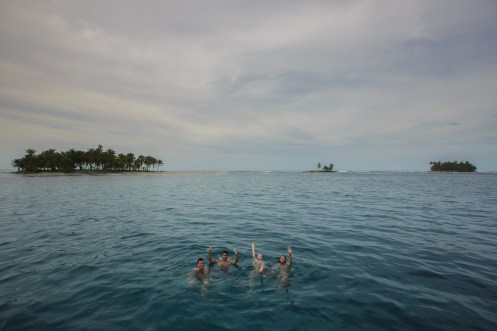 Hemos echado el ancla, es tiempo de baño.