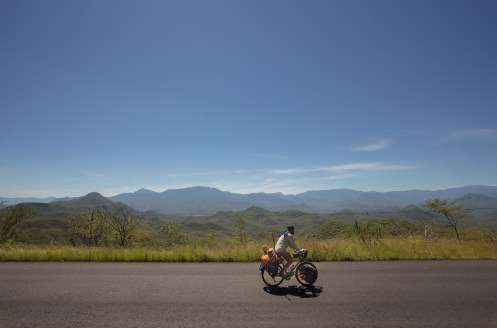 Pedaleando por las montañas del estado de Oaxaca.