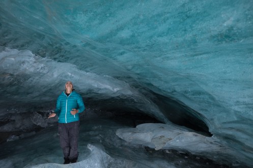 En el corazón del glaciar.